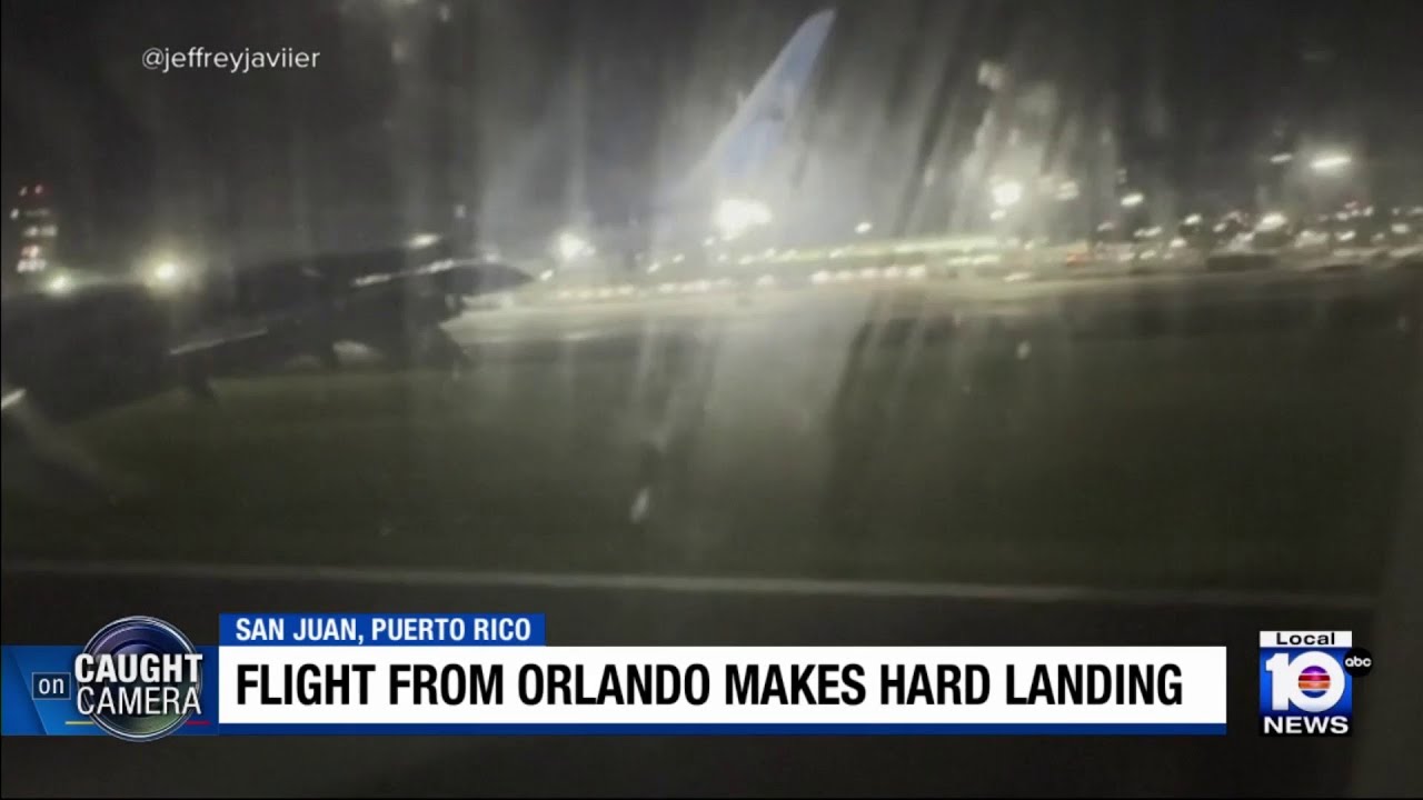 Frontier Airlines flight makes hard landing in Puerto Rico