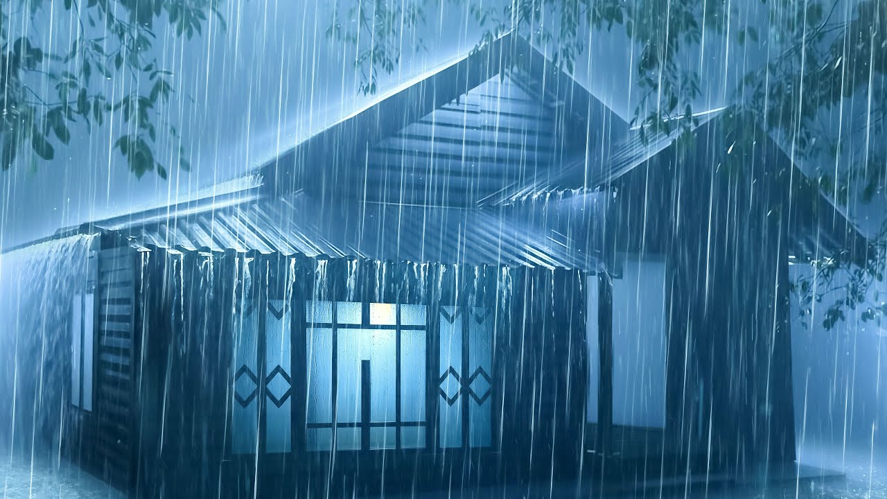 Break Insomnia in 3 Minutes with Heavy Rainstorm & Intense Thunder | Rain Sounds for Deep Sleep