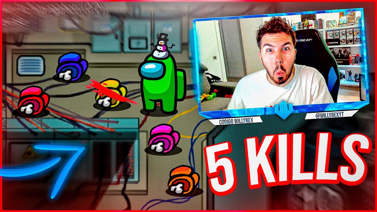 😈 5 KILLS en ELECTRICIDAD - AMONG US