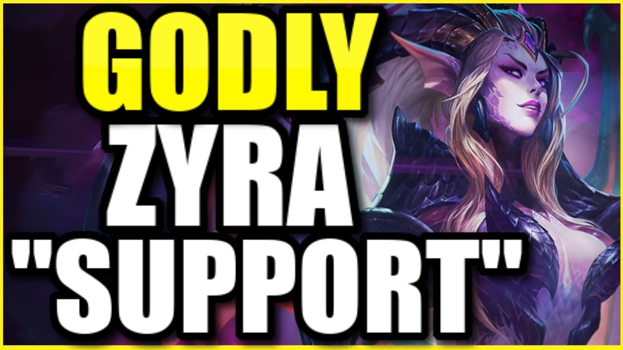 *THIS* IS WHY ZYRA IS NOW BUSTED IN SEASON 10!  INFINITE POKE ZYRA SUPPORT!