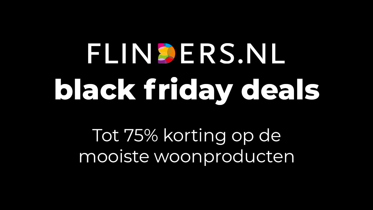 Black Friday bij Flinders met designproducten tot -75%
