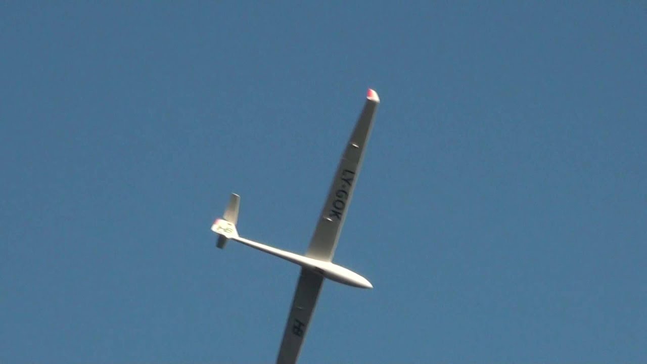 LS8 - Flyfly Hobby test flight  NEW 4m glider / motoglider