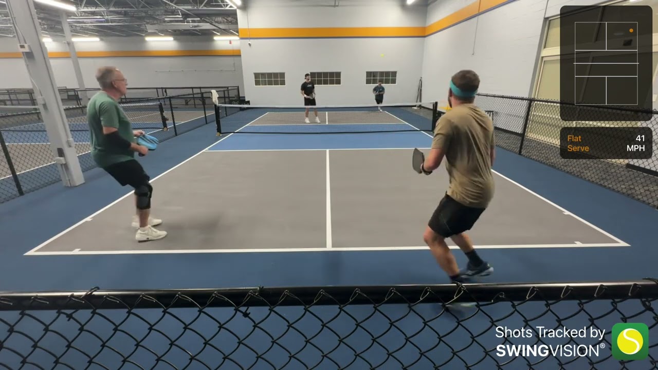 4.0+ men&rsquo;s dubs- (Game 9) The Pickleball Place - Dave/Riley v Eric/Troy