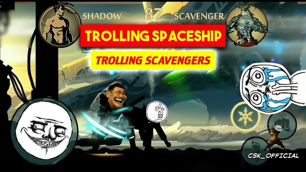 Trolling Spaceship Scavengers | CSK OFFICIAL | Shadow Fight 2