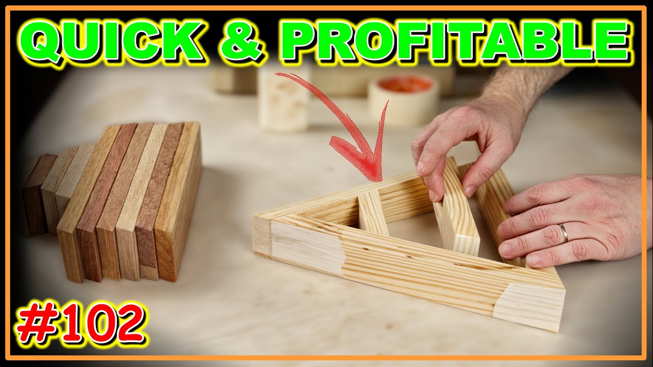 EASY WOOD SCRAP IDEA THAT SELLS LIKE CRAZY! (VIDEO #102) #woodworking #Woodwork #joinery