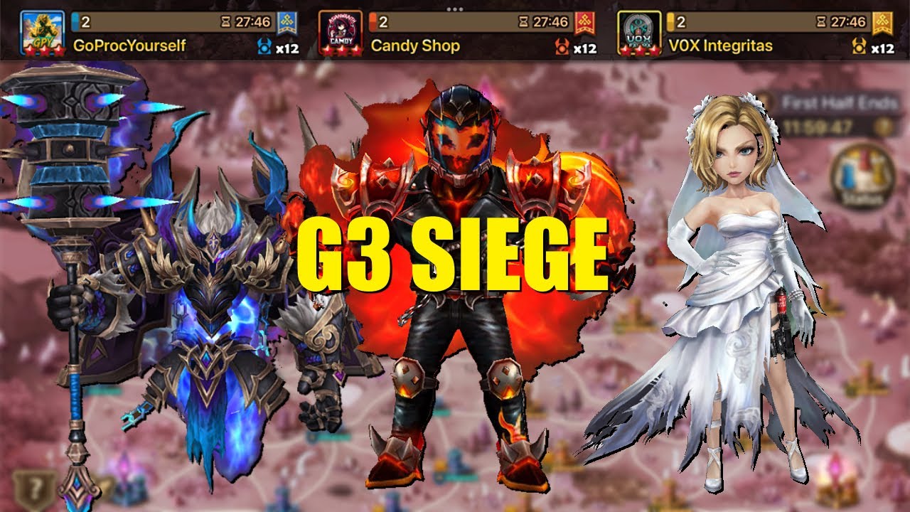 G3 Siege GoProcYourself против Candy Shop против VOX Integritas (Война призывателей)