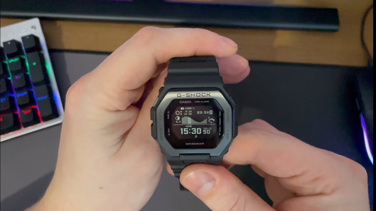 Распаковка часов Casio G-Shock GBX 100-1NS-1E в чёрном цвете, full black !!!