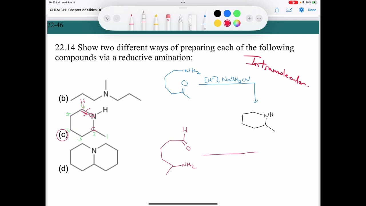 22.6 Preparation of Amines via Reductive Amination