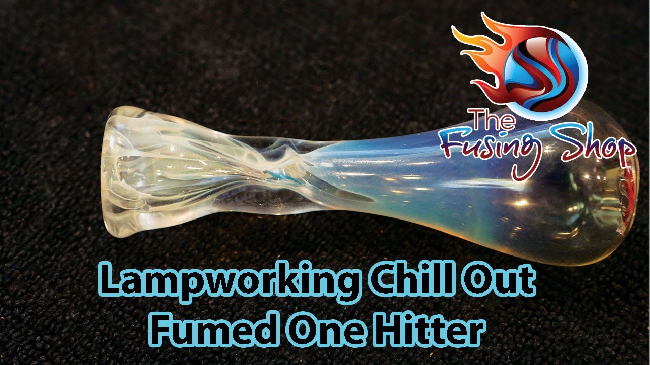 LAMPWORKING GLASS BLOWING | Chill Out Fumed One Hitter | Fusing Shop