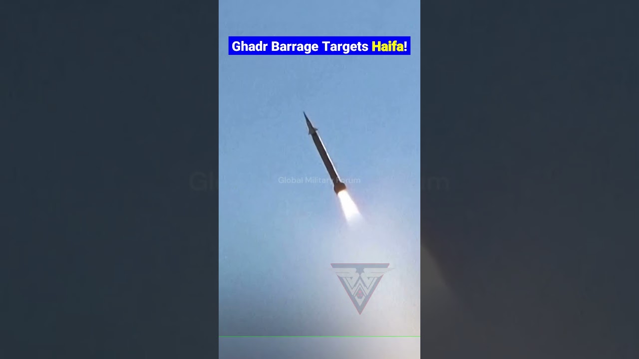 IRGC Ghadr Missiles Launched