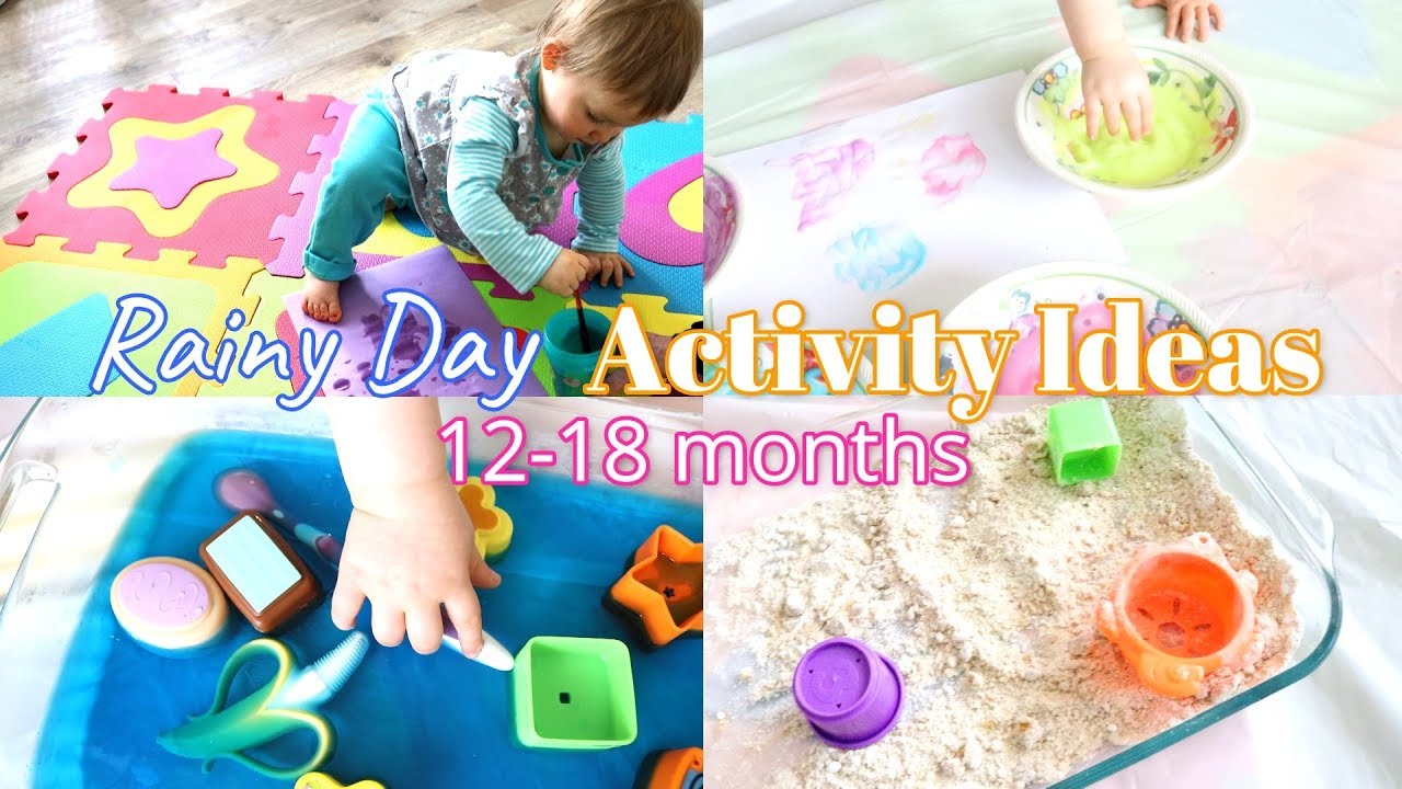 Rainy Day Activity Ideas for 12-18 months | Fine Motor and Sensory Activities