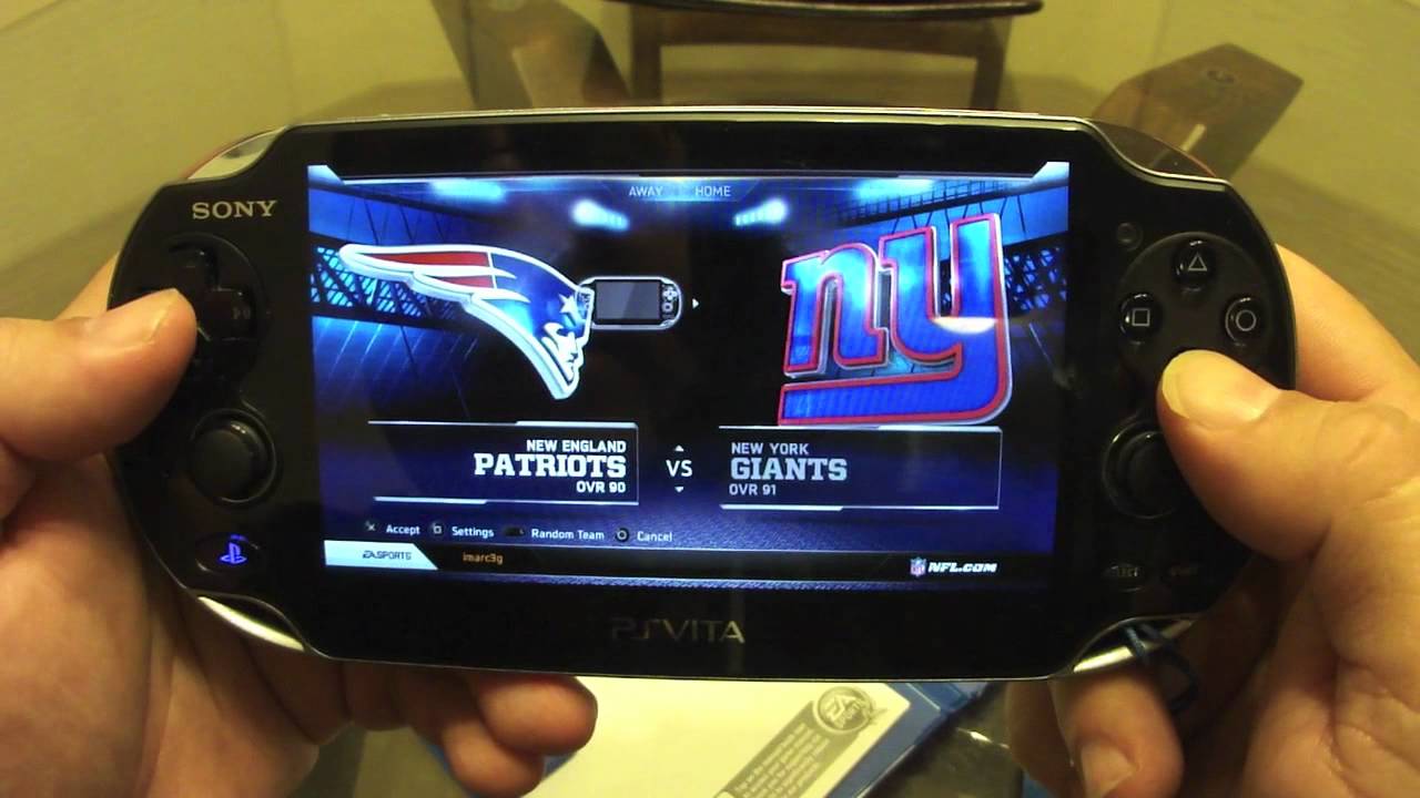 PS Vita NFL Madden 13 Unboxing and Look at Features