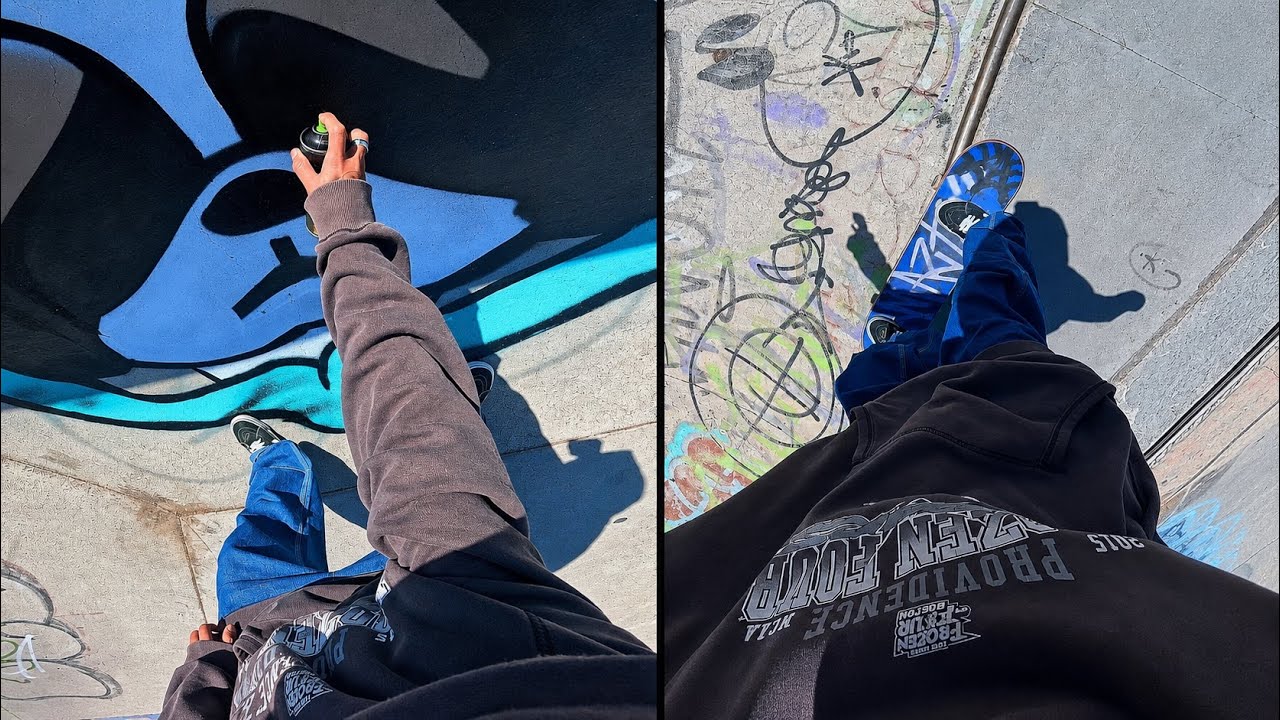 PINTE Y PATINE un SKATEPARK DESCONOCIDO… casi sale mal