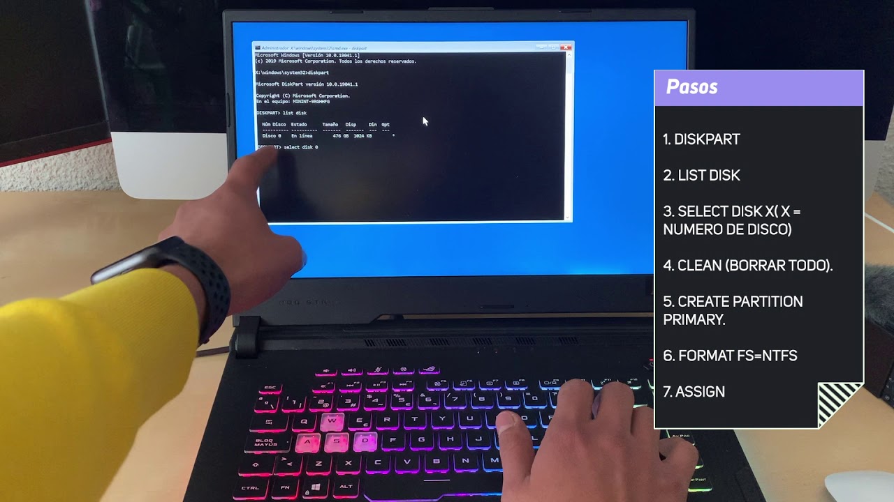 Formatear ordenador (Disco duro) en menos de 5 minutos, windows 10