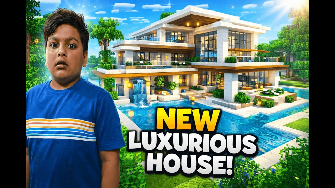 Minecraft Me New Luxurious House Banaya 😱 | Modern House Build 🔥
