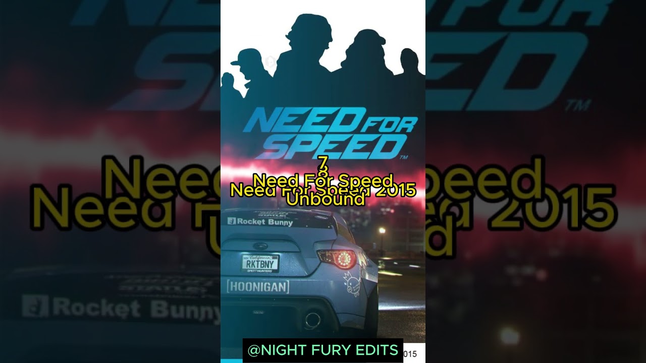 Best Need for Speed Games Ranked #NFS#games#shorts#top10#nfsmostwanted ##nfsunderground