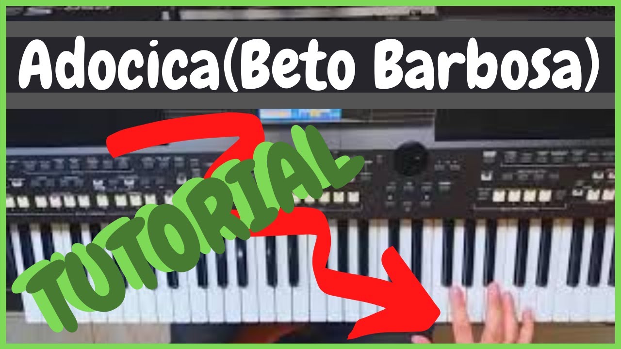 Adocica(Beto Barbosa) | Aula de Teclado | Intro + Base de Guitarra no Teclado | Prof. Brito Brazil