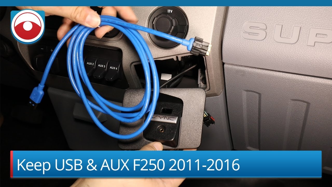 Keep Factory AUX and USB with an aftermarket radio Ford F-250  2011-2016