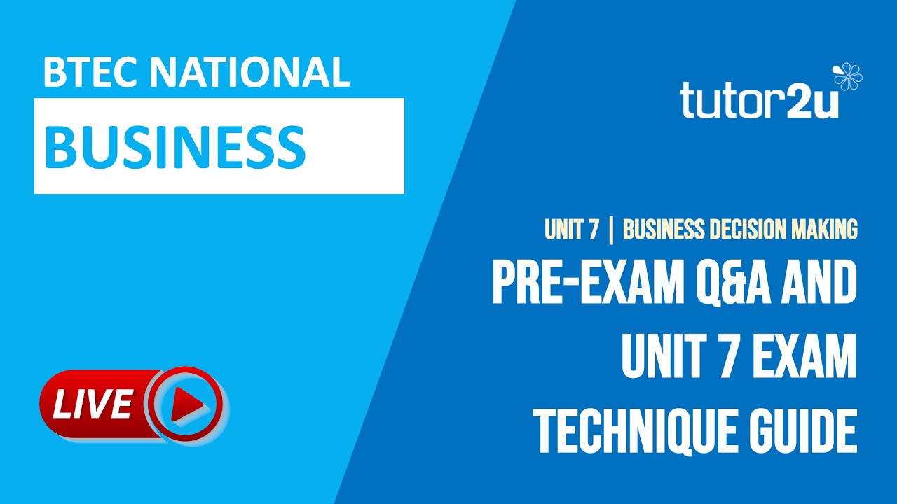 Как успешно сдать экзамен Btec National Business Unit 7