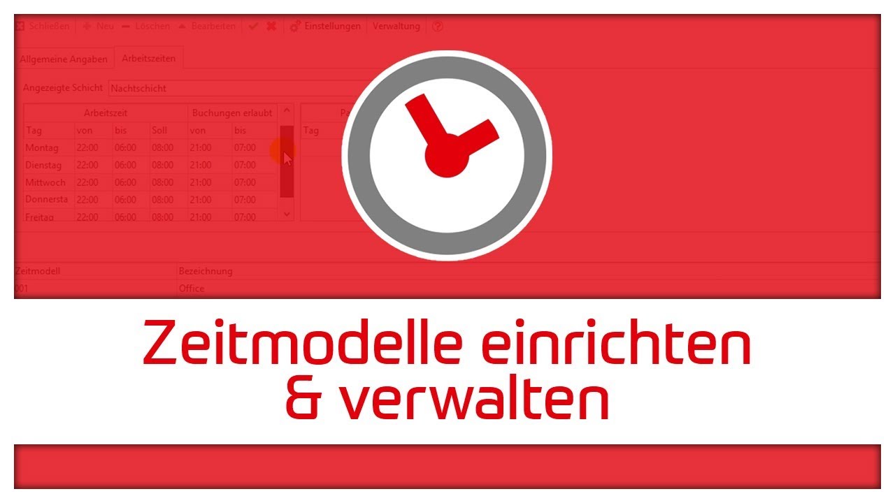 Zeitmodelle einrichten und verwalten | TopKontor Zeiterfassung