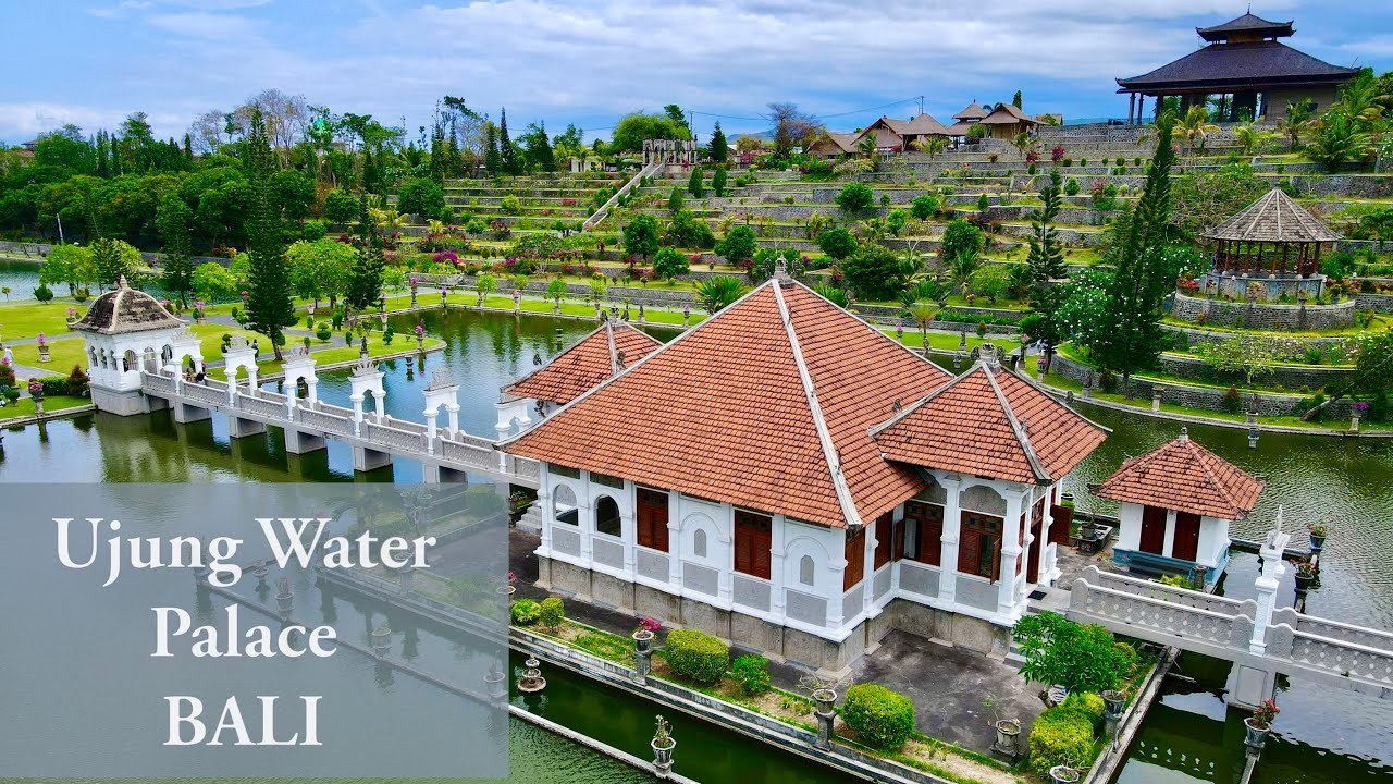 Taman Ujung Water Palace - Drone View (4K)