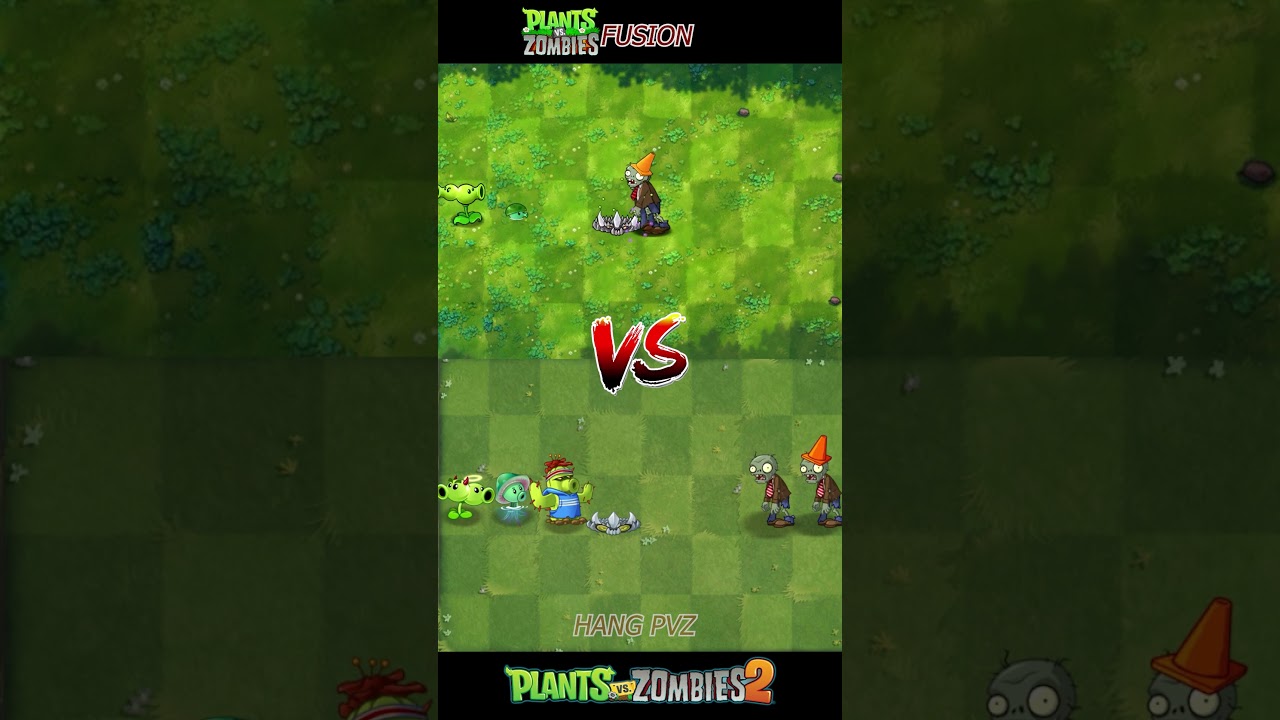 PVZ  FUSION VS PVZ 2 - 4 Plants Team Vs  Zombie Team - p276 - What Team will win ? #plantsvszombies