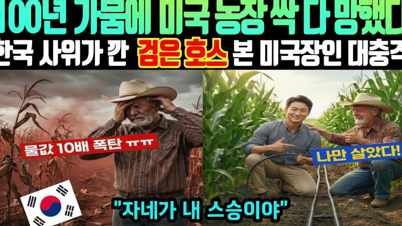 [해외감동사연] 장난감이라 비웃던 미국농부들 참교육! 100년 가뭄 뚫고 미국장인 농장 살려낸 한국사위의 소름 돋는 K농법