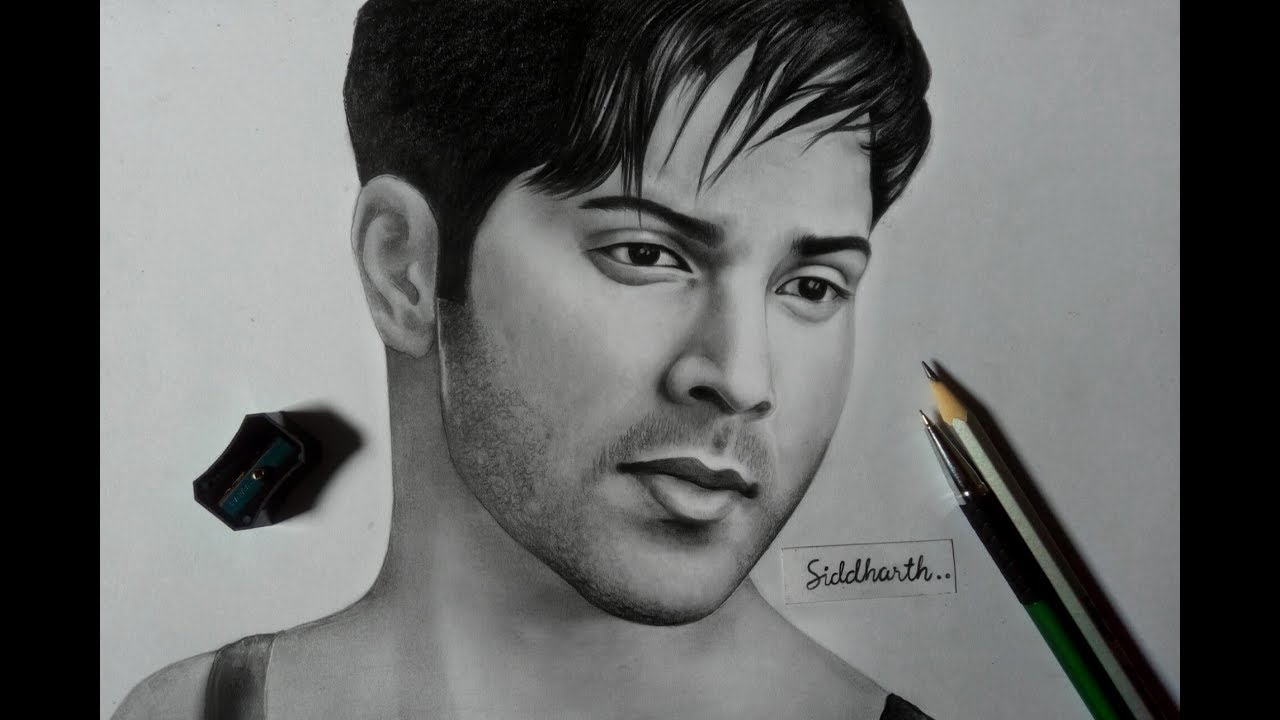 Varun Dhawan |  Portrait Drawing | Realistic sketch | Siddharth #sidarts