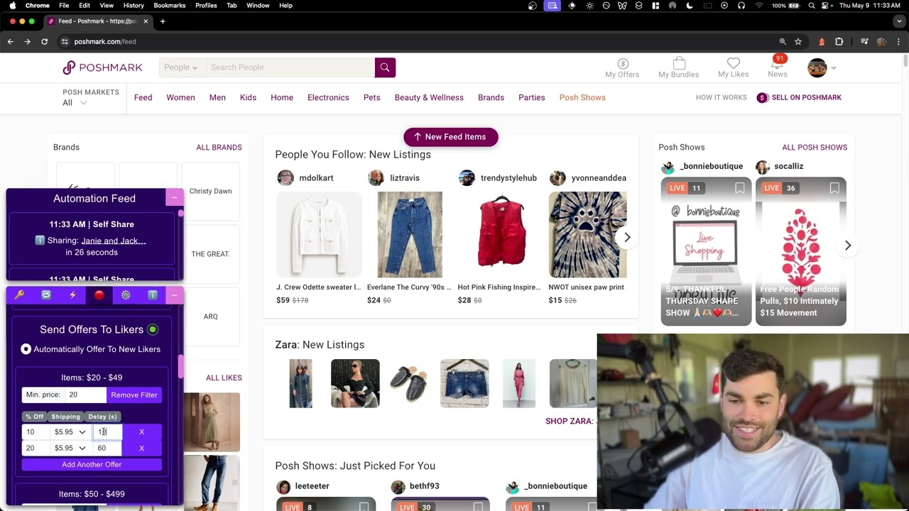 How to offer to Likers on Poshmark faster using Closet Tools