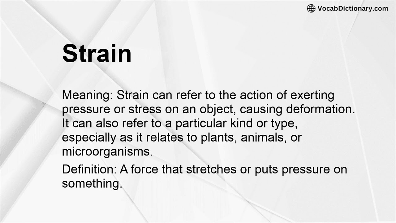 Strain Meaning
