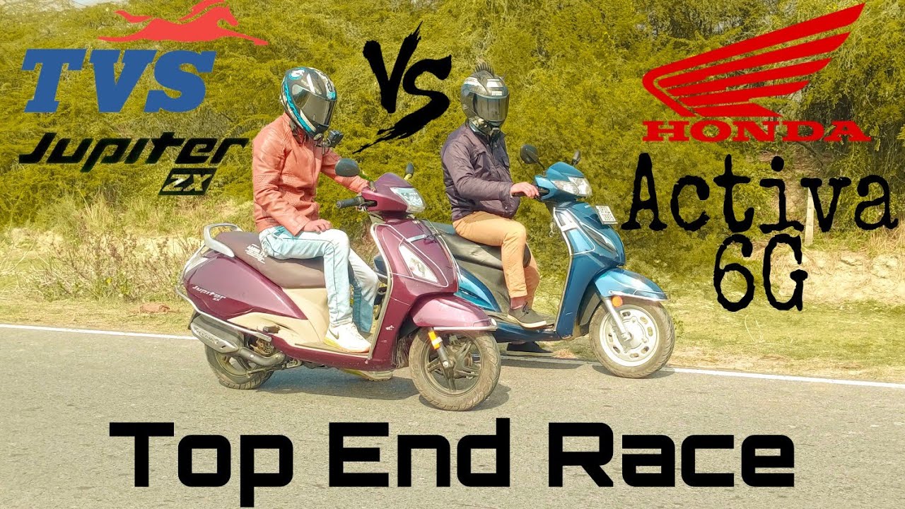 Activa 6g Bs6 Vs Jupiter Bs6 || Top End Race || Ashish