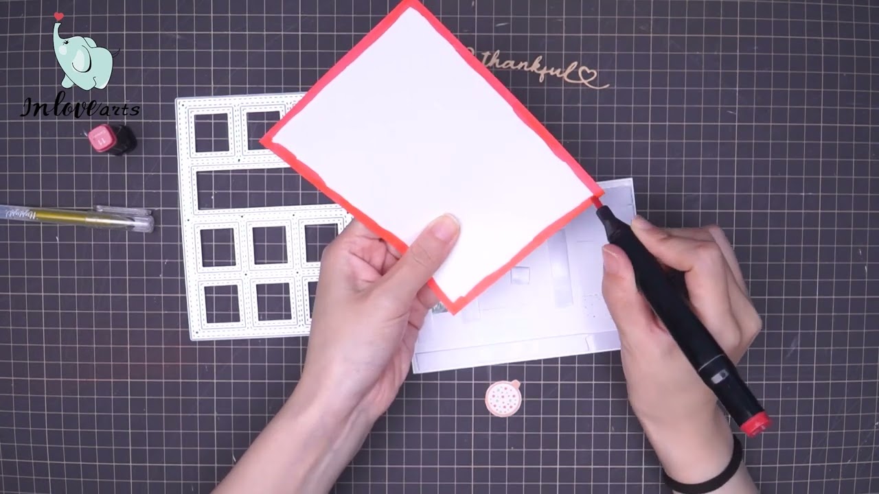 Video Tutorial | Inlovearts | Cutting Dies | Hollow Space Background Board Cutting Dies