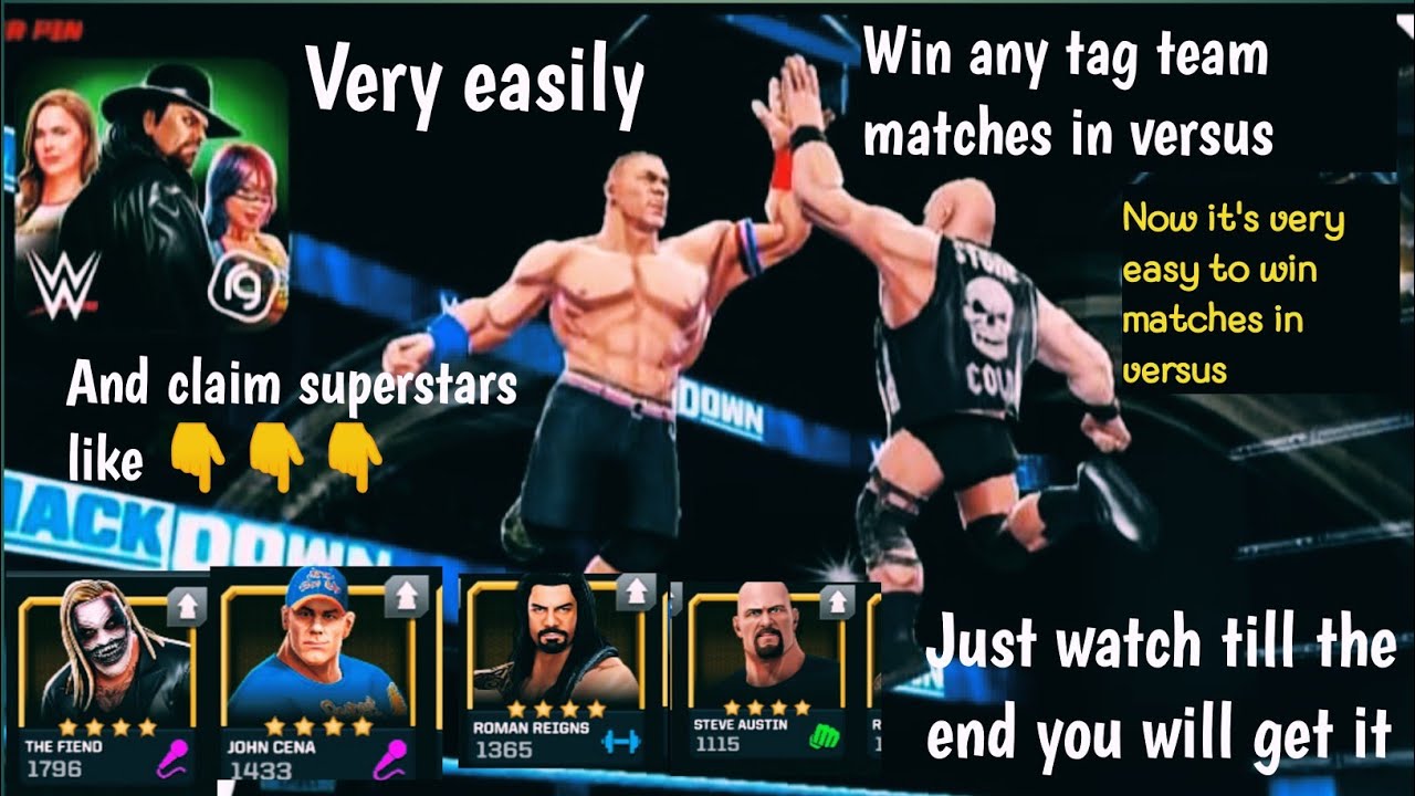 wwe mayhem| how to win every matches in versus mode very easily|