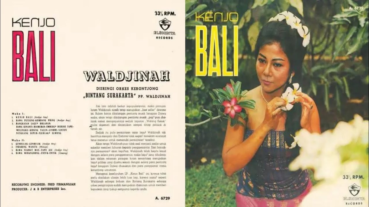 WALDJINAH Dalam Album: "Kenjo Bali"