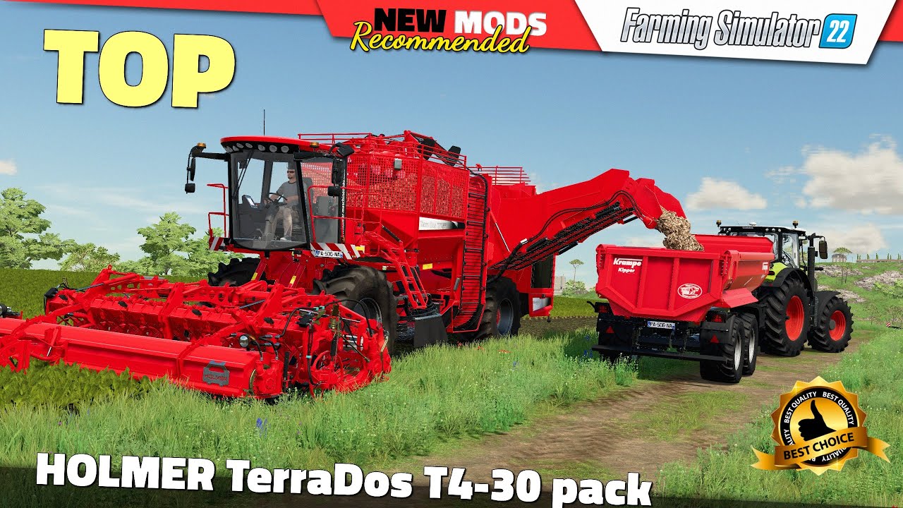 FS22 | HOLMER TerraDos T4-30 pack - Farming Simulator 22 New Mods Review 2K60