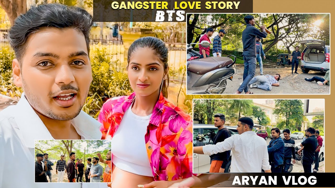Gangster Love Story l BTS Shoot l  @Maahi Queen  & Aryan Mishra #action #thriller #shooting