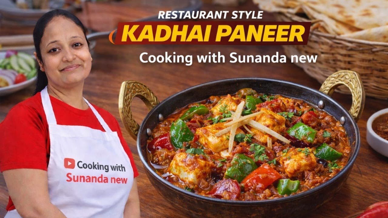 ढाबा स्टाइल कढ़ाई पनीर #kadhaipaneer#kadaipaneer#dhabastyle