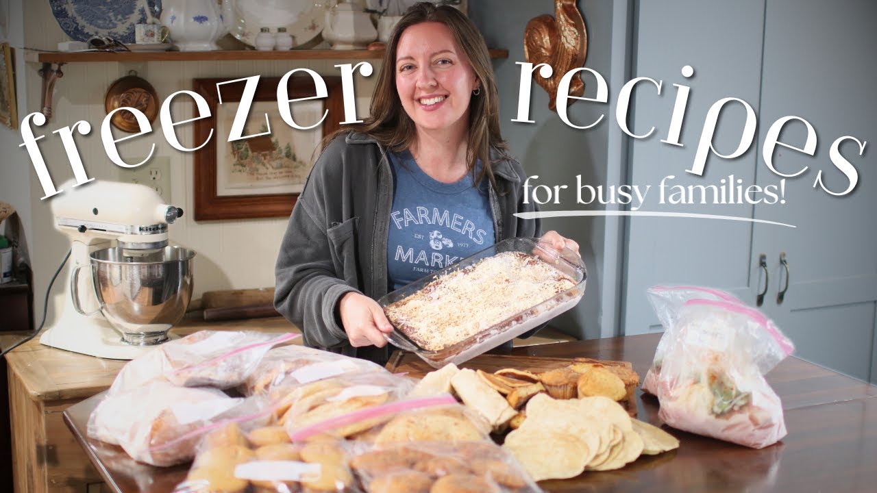Back to School Freezer Fill Up for Busy Families | 9 Homemade Recipes!