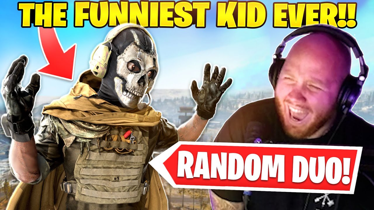 THE FUNNIEST KID IN WARZONE! RANDOM DUOS!