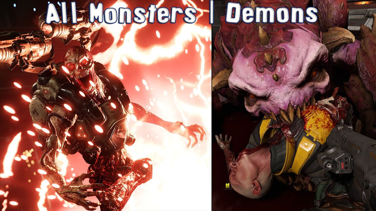 DOOM 4 (2016) - All Monsters | Demons Unlocked (PC HD) [1080p60FPS]