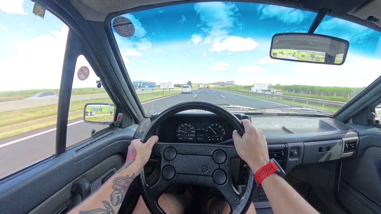 40 minutos dirigindo uma Parati GLS 93 Original em sil&ecirc;ncio