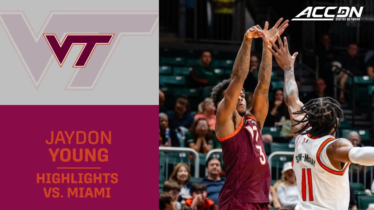 Virginia Tech's Jaydon Young Highlights vs. Miami
