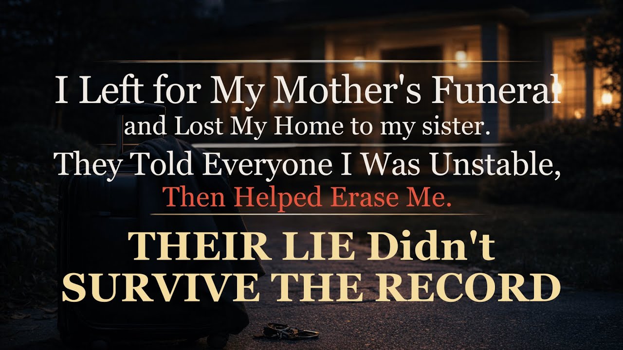 My Sister Moved Into My House While I Was Burying Our Mother- Until The Judge Read The Record