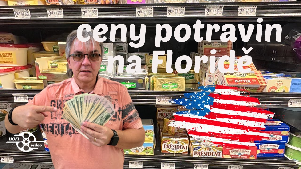 Ceny potravin Wallmart, Florida USA