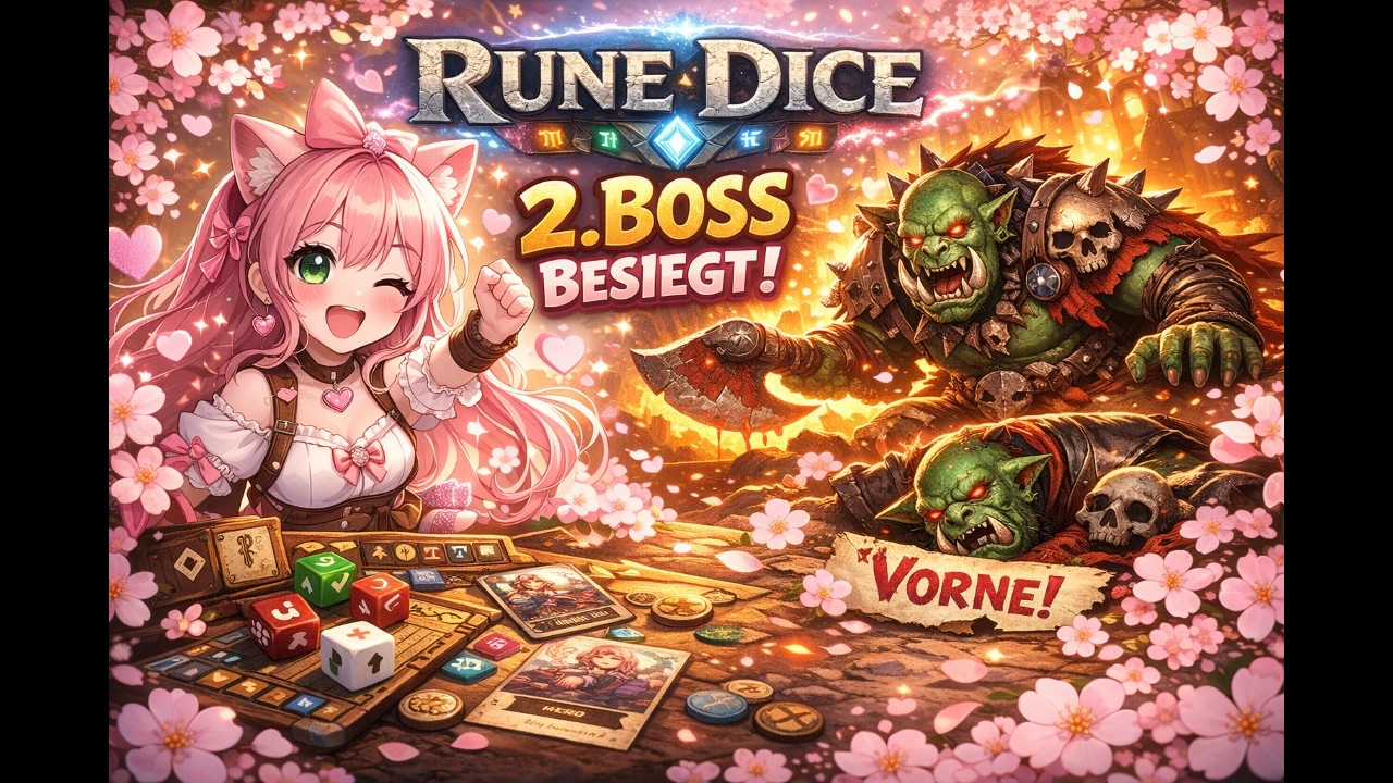 🎲 Rune Dice | 2. Boss besiegt! 💖 Ich zeige euch meinen Sieg gegen den Ork 🌸