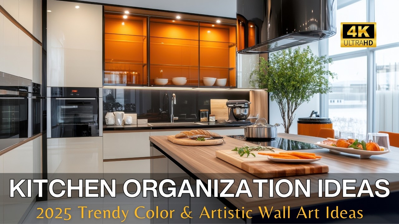 2025 Kitchen Organization Ideas for Modern Luxury Home with Trendy Color Ideas & Artistic Wall Arts