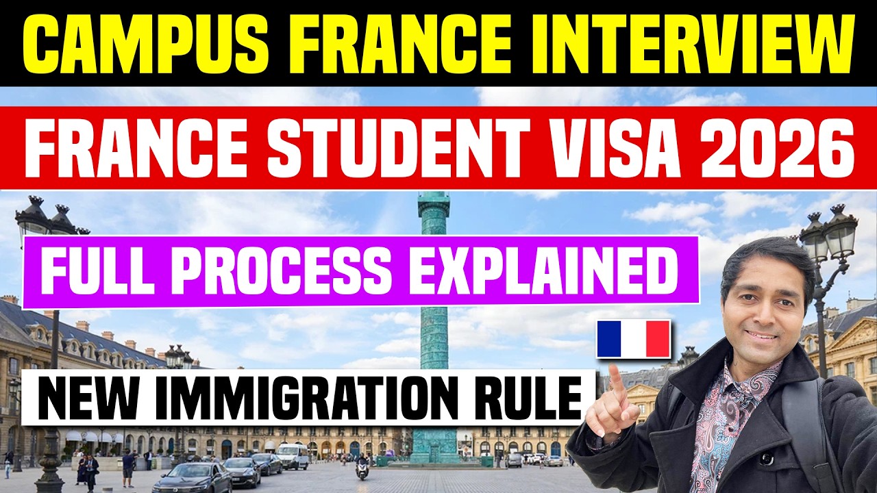 Campus France Interview Process 2026 | Questions & Answers | France Visa Rejected | Study In France