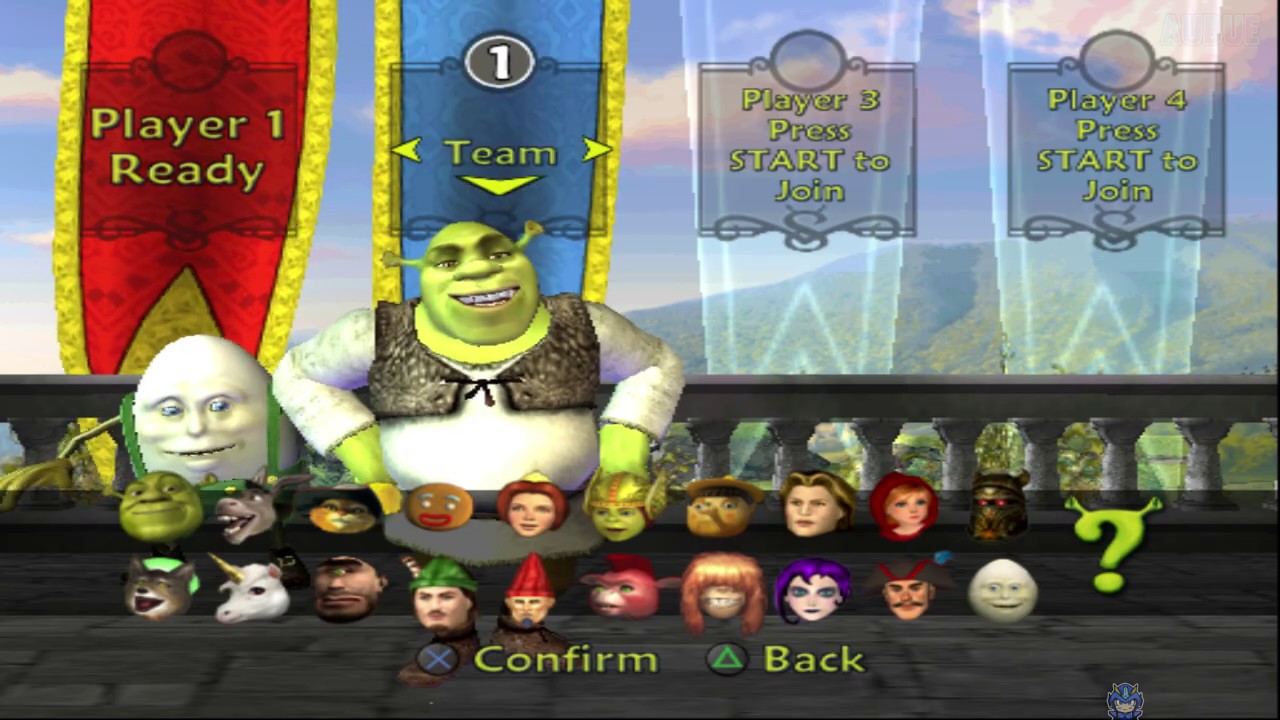 Шрек СуперСлэм Все персонажи [PS2]