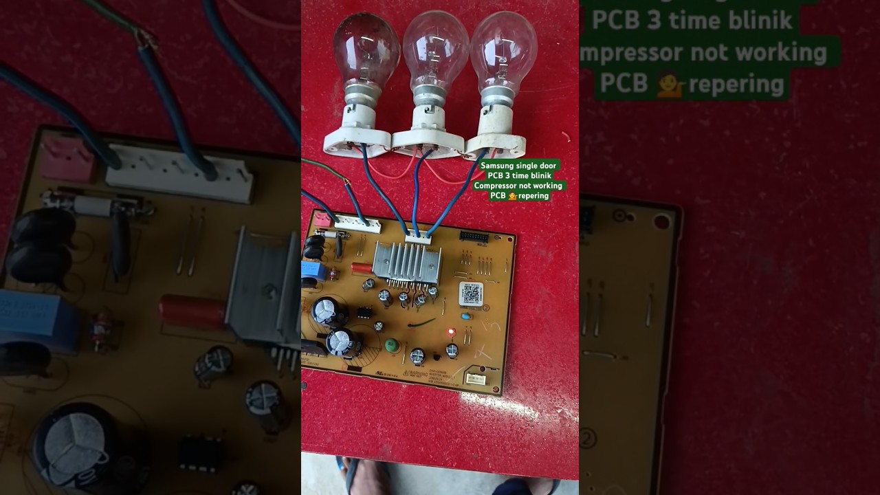 Samsung single door fridge PCB 3time blinking #electriclearn #shorts