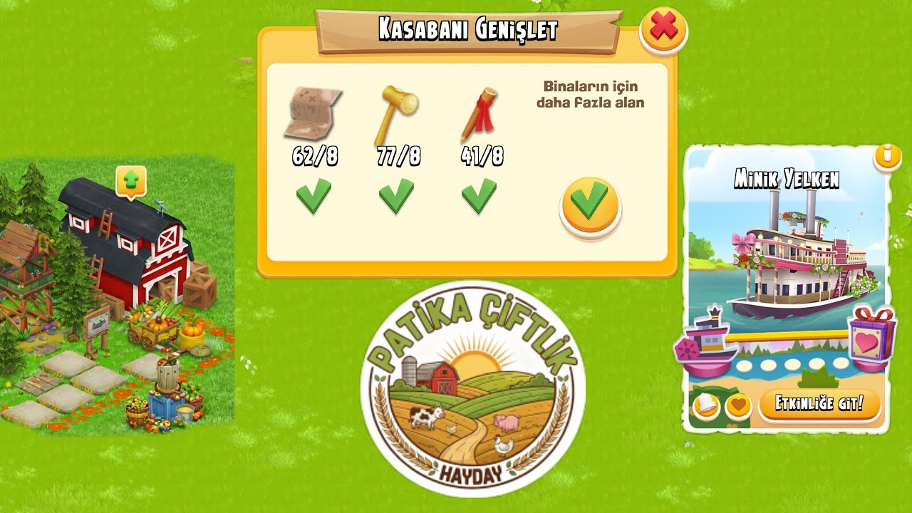 Hay Day Kasaba Arazileri Açıyorum 🌾 | Etkinliklere Bakıyoruz & Ağıl Yükseltme